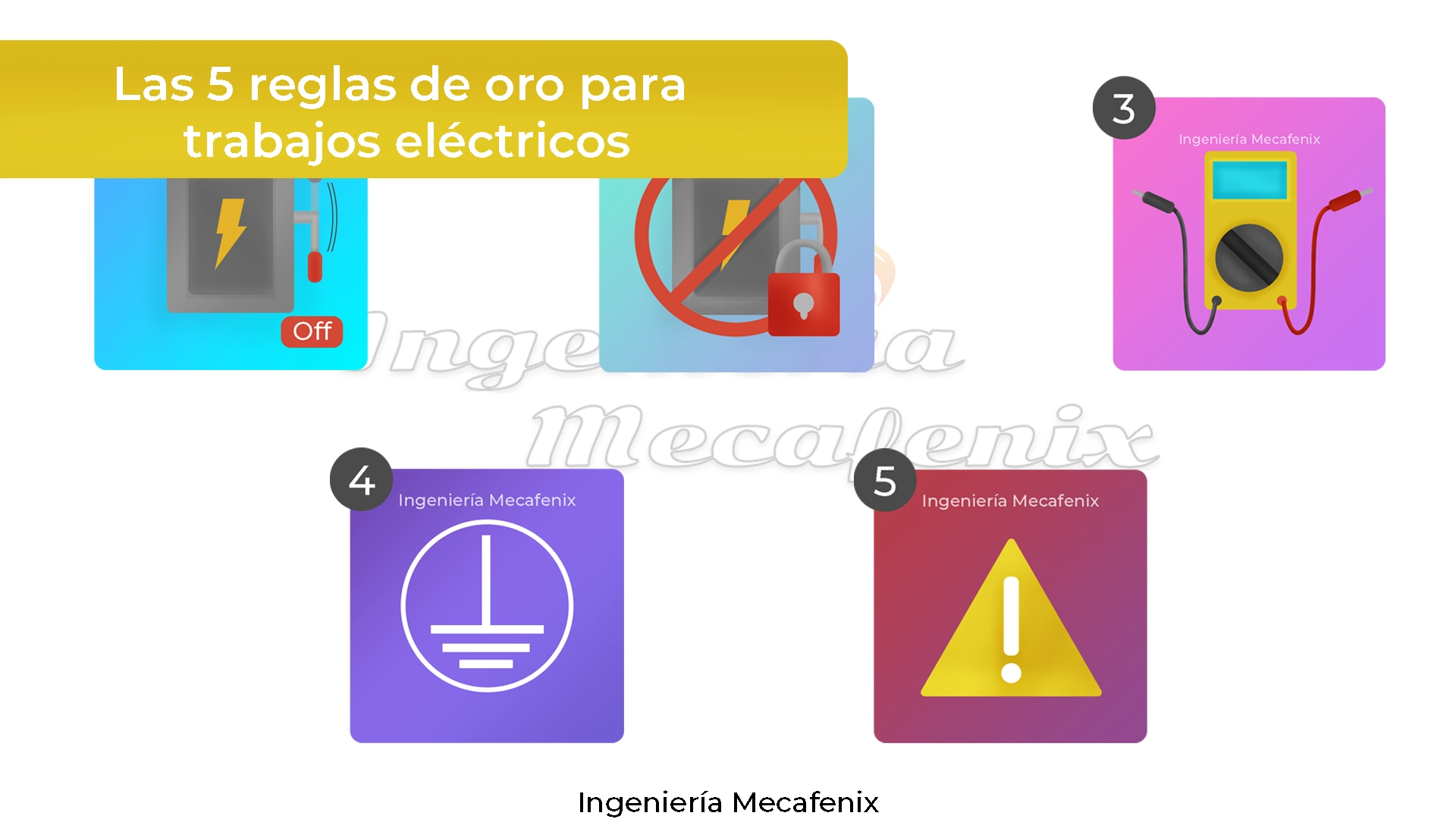 Las 5 reglas de oro para trabajos eléctricos